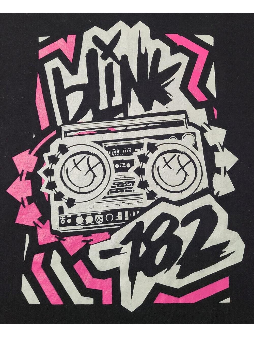 Blink-182 Shirt Unisex Sz XL Black Travis Barker Tom DeLonge American Rock Band